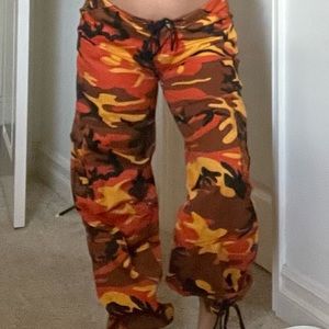 ROTHCO ARMY CAMO PANTS IN ORANGE, BLACK, AND YELLOW!